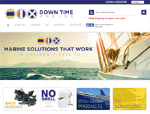 Tablet Screenshot of downtimemarine.com